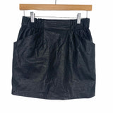 Grey Lab Black Faux Leather Skirt NWT- Size XS