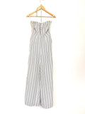 Ali & Jay White & Blue Stripe Dress Up Buttercup Jumpsuit NWT- Size XS
