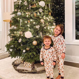 Burt's Bees Kids White with Reindeer Pajama Set- Size 2T