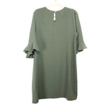 Red Lolly Olive Ruffle Sleeve Key Hole Back Shift Dress- Size L (sold out online)