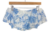 Vestique White and Blue Eyelet Ruffle Crop Top- Size M (sold out online, we have matching skirt)