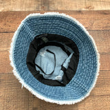 Glitzy Bella Denim Distressed Sun Hat