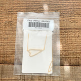 The Styled Collection Pave Amour Heart Necklace