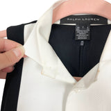 Ralph Lauren Black/White Collared Shirt Dress- Size 2 (see notes)