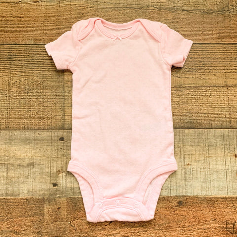 Just One You by Carters Pink Eyelet Onesie- Size 3M