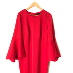 ELOQUII Red Flounce Sleeve Dress- Size 14