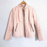 Lulus LA Coalition Pink Vegan Leather Moro Jacket- Size XS