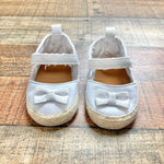 Lovable Friends White Bow Espadrilles- Size 6-12M