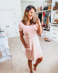 Kindred Bravely Blush Eleanora Bamboo Maternity and Nursing Lounge Dress NWT- Size M (sold out online)