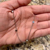 Banana Republic Silver Color Jewel Necklace