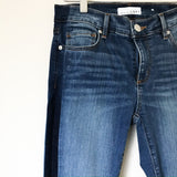 LOFT Modern Skinny Jeans with Side Stripe and Raw Hem- Size 2 (Inseam 26")