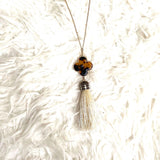 No Brand Tortoise Pendant Tassel Necklace