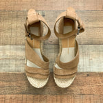 Dolce Vita Suede Strappy Espadrille Wedges- Size 7.5 (LIKE NEW)