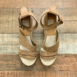 Dolce Vita Suede Strappy Espadrille Wedges- Size 7.5 (LIKE NEW)