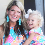 Lilly Pulitzer Pineapple Print Back Tie Tassel Swing Dress- Size L
