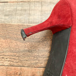 Stuart Weitzman Burgundy Suede Like Boots- Size 8.5 (See Notes)