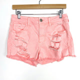 American Eagle Outfitters Pink Super Stretch X Shorts- Size 6