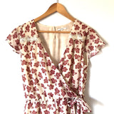 Tularosa Leaf Print Romper with Crochet Detail- Size S