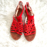 Vince Camuto Red Strap Kitten Heel- Size 9