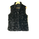 Jockey Black Reversible Faux Fur Vest- Size S