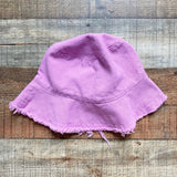 No Brand Raw Hem Bucket Hat