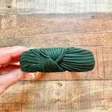 No Brand Hunter Green Ribbed Knit Knot Headband