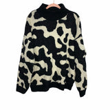 Vero Moda Black/Cream Mock Neck Sweater- Size L (See Notes)