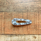 No Brand Brown Flecks Tear Drop Hair Clip NEW
