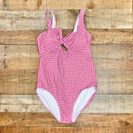 Pink Desert Summer Gingham Tie Front and Back Padded One Piece- Size XL (sold out online, see notes)