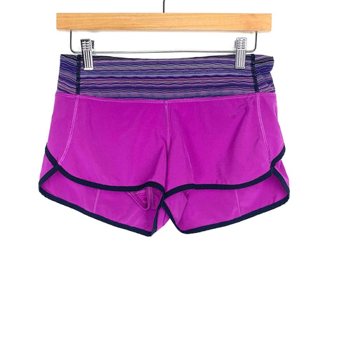 Lululemon Purple Speed Shorts- Size 4