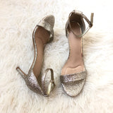 Kelly & Katie Silver Sparkle Heels- Size 8.5