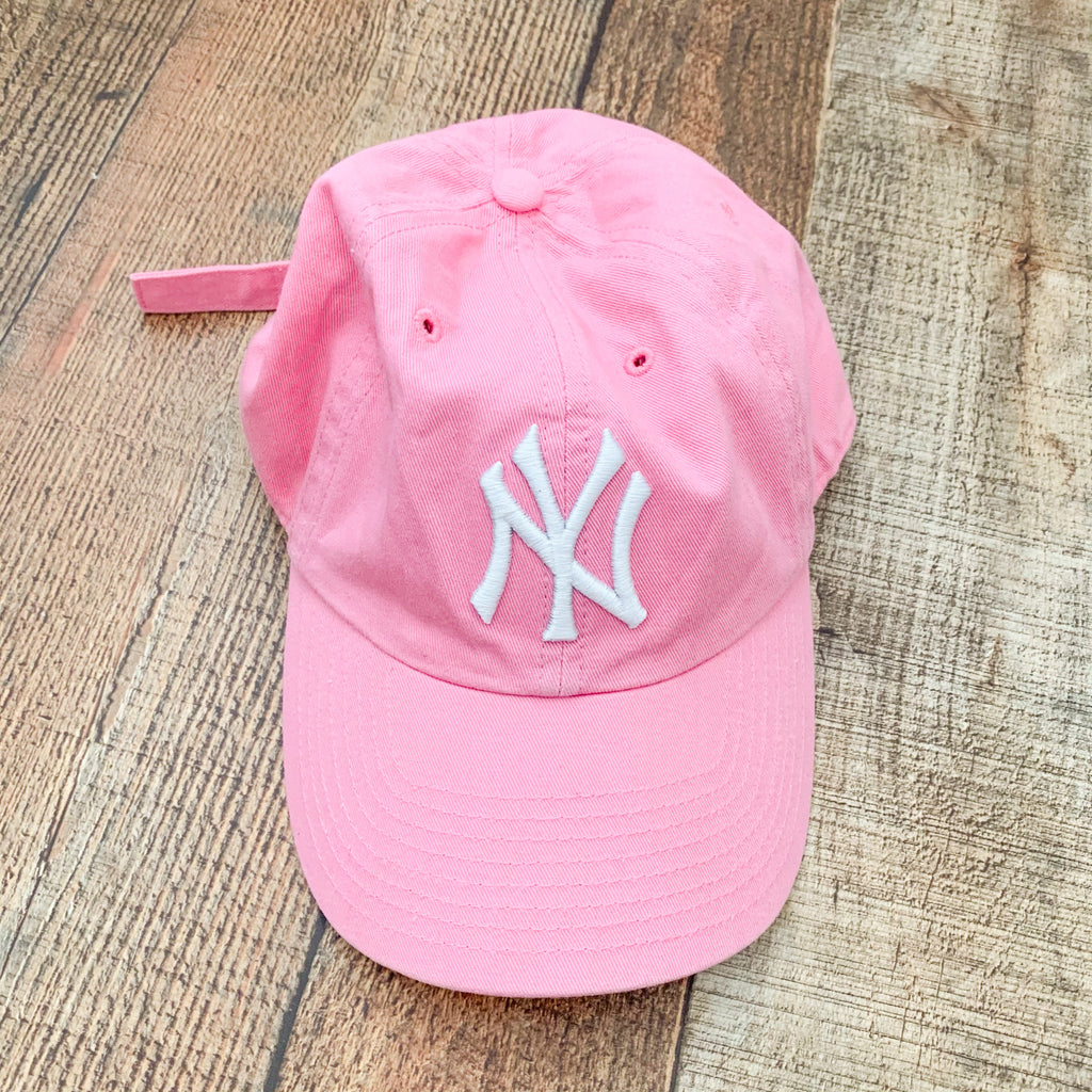 47 Brand New York Yankees Pink Logo Baseball Cap With Adjustable Back – The  Saved Collection