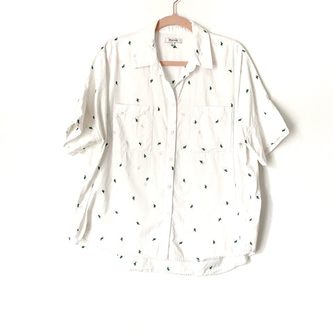 Madewell Embroidered “Cactus Courier” Top- Size L
