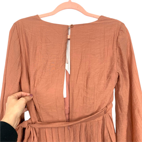 saints and secrets long sleeve dress Saints + Secrets Rose Dress NWT- Size S – The Saved Collection