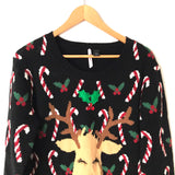 Love by Design Reindeer "Kiss Me" Sweater- Size M