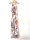 Magnolia White Floral Halter Maxi Dress- Size S