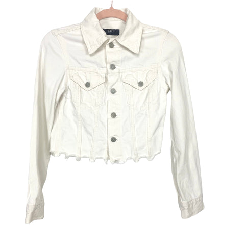 ABLE White Denim Jacket- Size XS