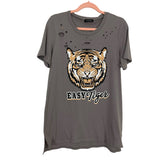 Zutter Grey Easy Tiger Top- Size M