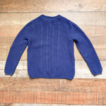 Cygnet Living Navy Combed Cotton Cabled Sweater- Size 4T