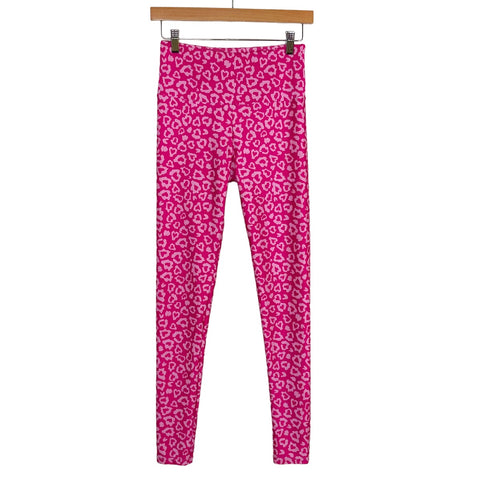 Gold Sheep Pink Leopard Print Leggings- Size M (Inseam 28.5”, we have matching bralette)