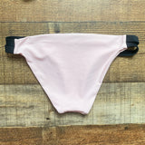 No Brand (Adore Me) Pink and Black Bikini Bottoms- Size ~S (see notes, we have matching top)