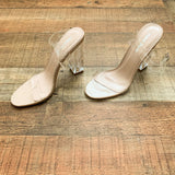 Public Desire Clear Strap and Heel Sandals- Size 5 (BRAND NEW)