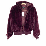 Forever 21 Plum Fuzzy Jacket NWT- Size M