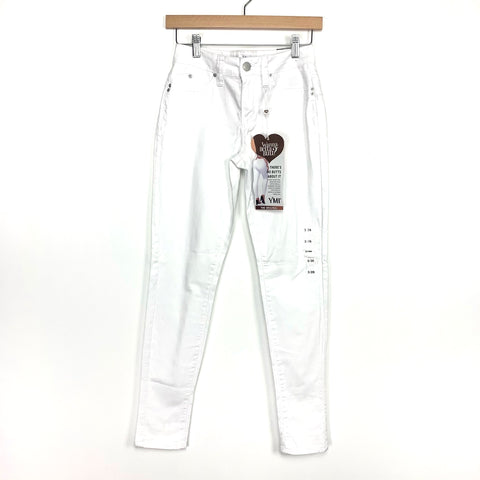 YMI White Wanna Betta Butt Skinny Jeans NWT- Size 3/26 (Inseam 28")