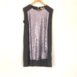 Ya Los Angeles Grey Sequin Contrast Dress NWT- Size S