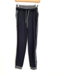 Lululemon Black Jogger Pants with Side Stripe- Size 2 (Inseam 29”)
