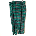Draper James Green Plaid Pajama Pants- Size XL (sold as set)