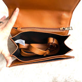 No Brand Leather Crossbody with Shoulder Strap