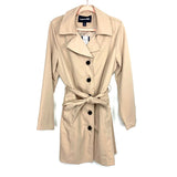 Land's End Swiss Milk Water Resistance Button Up Belted Jacket NWT- Size 14