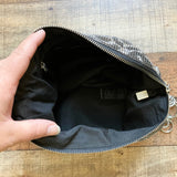 TOPSHOP Silver/Black Animal Print Zipper Chain Handbag